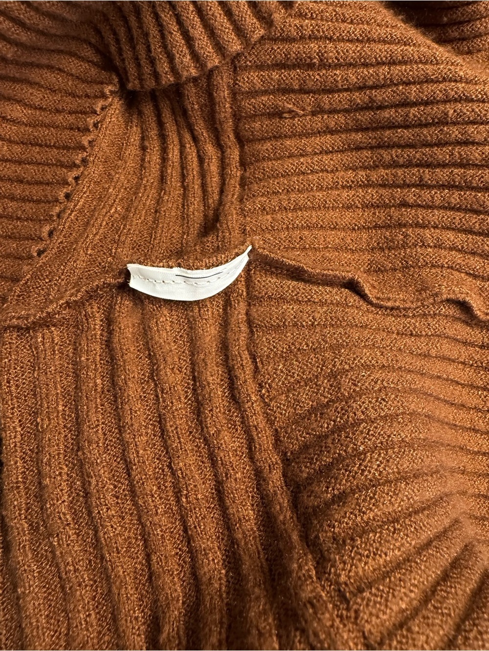 YEST The Netherlands Brown Horizontal Striped Dolman Sleeve Slub Sweater Sz 10 - Picture 5 of 8